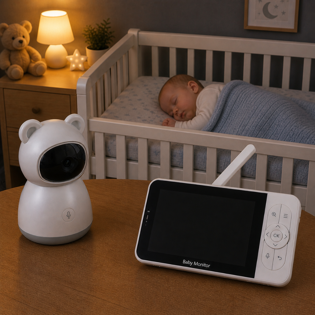 Babyphone Vidéo HD avec Moniteur & App Mobile