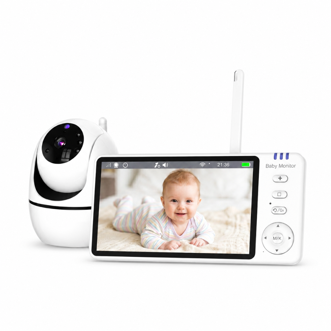 Babyphone Vidéo HD avec Moniteur & Vision Nocturne